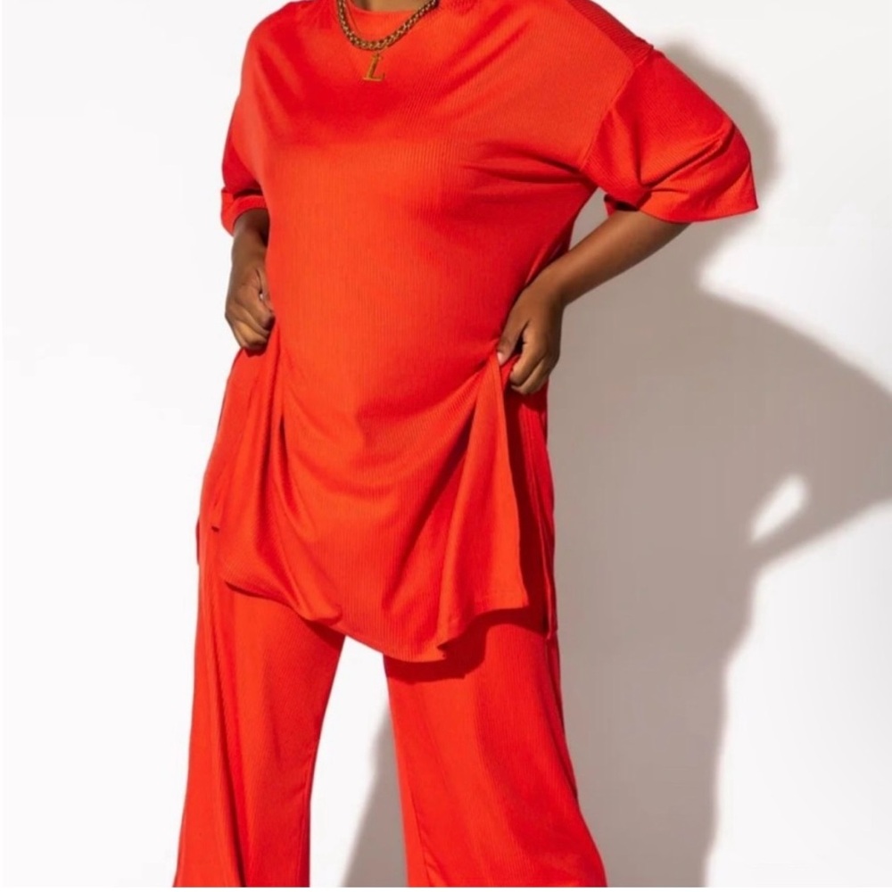 Dressed in LALA Red Wide Leg Pants & Jumpsuit